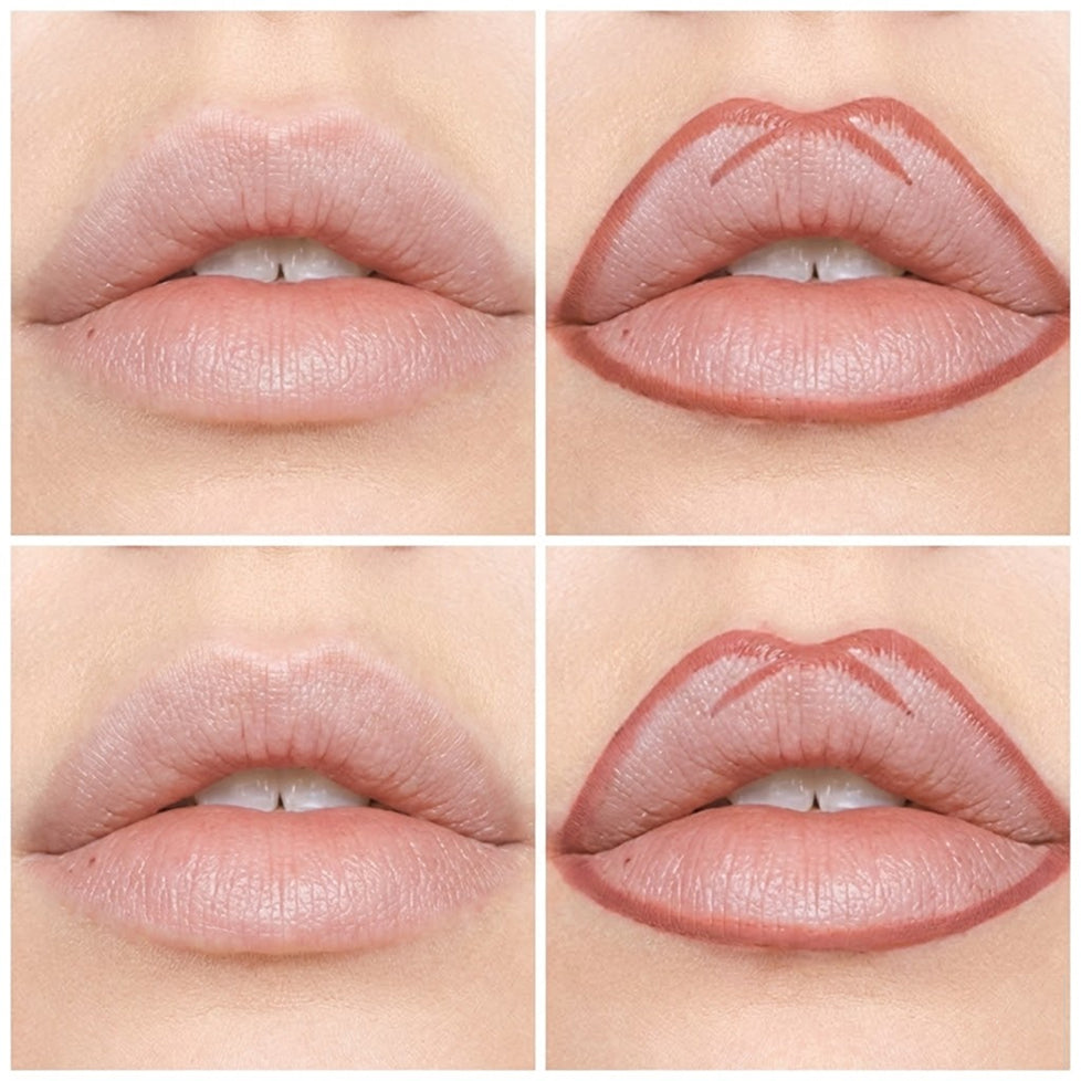 Nude ajkak lépésről lépésre kontúrozása rúzzsal, Laxo.hu szépségápolás webshop