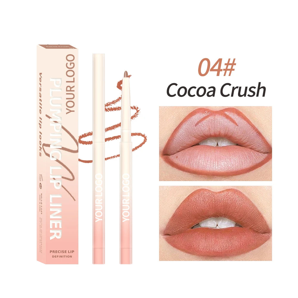 Laxo.hu Cocoa Crush 04 ajakkontúr ceruza, doboz és kipróbált, természetes barna árnyalat
