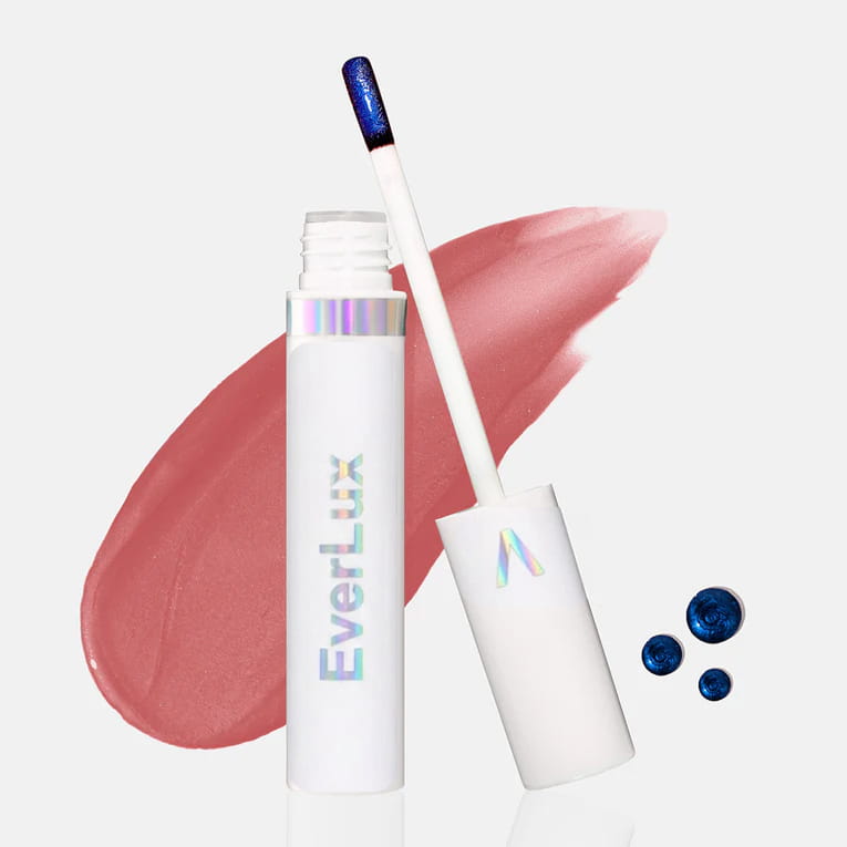 EverLux ajakfény rózsaszín és kék árnyalatokkal, fehér tubus, Laxo.hu pixel webshop